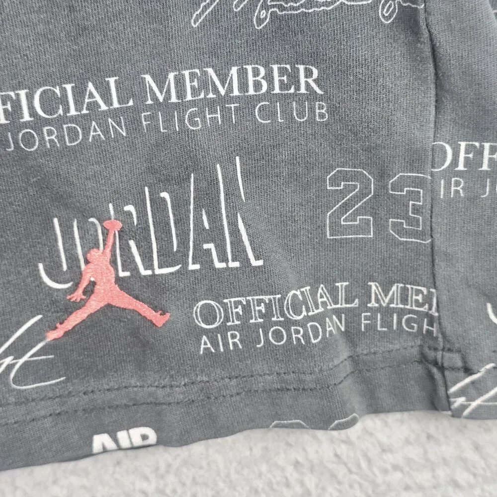 Jordan Flight Club Tee Gray S All Over Print Jumpman Official Member